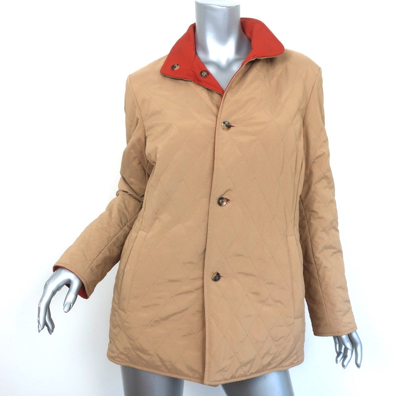 Image of Loro Piana Reversible Twenty K Storm System Jacket Orange/Beige Size 42