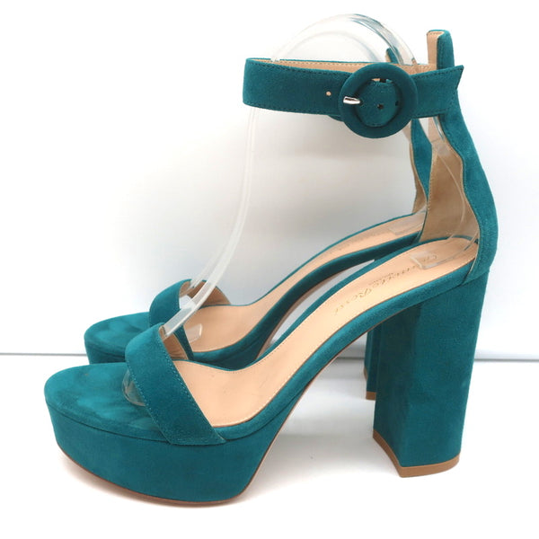 Medusa aevitas cloth heels Versace Blue size 38.5 EU in Cloth - 37003703