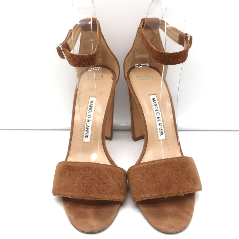 Gucci Brown Leather GG Logo Wedge Sandals Size 7 - Yoogi's Closet