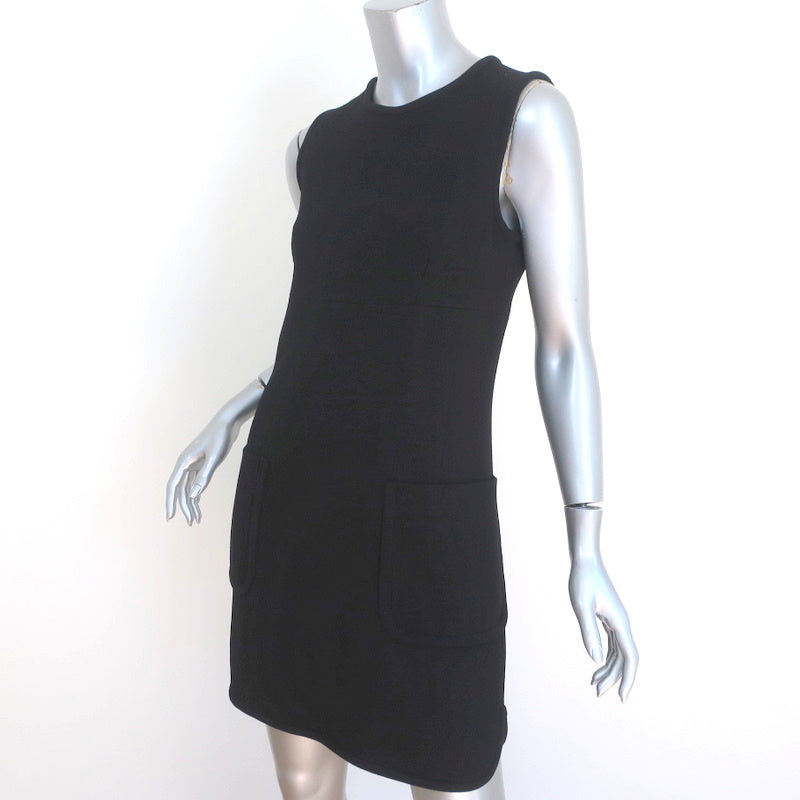 Marc Jacobs The Seamed Monogram Dress in Black/Ivory, Size Medium