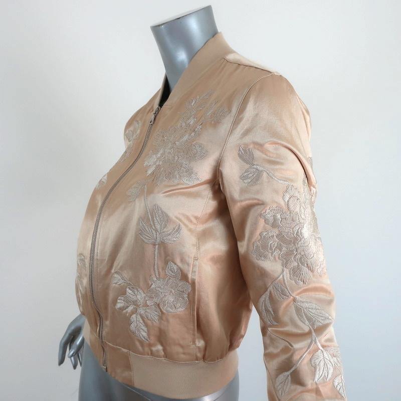 Printed satin bomber jacket – Carreli Jeans