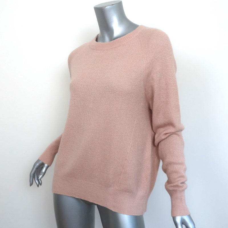 Vince Sweater Peach Cashmere-Linen Size Extra Small Crewneck