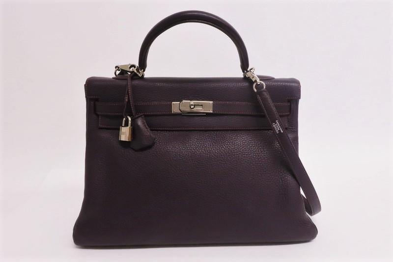 Hermès Kelly 35 Bag Menthe Clemence Leather - Gold Hardware