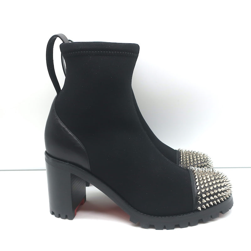 Studded Leather Boots in Black - Christian Louboutin