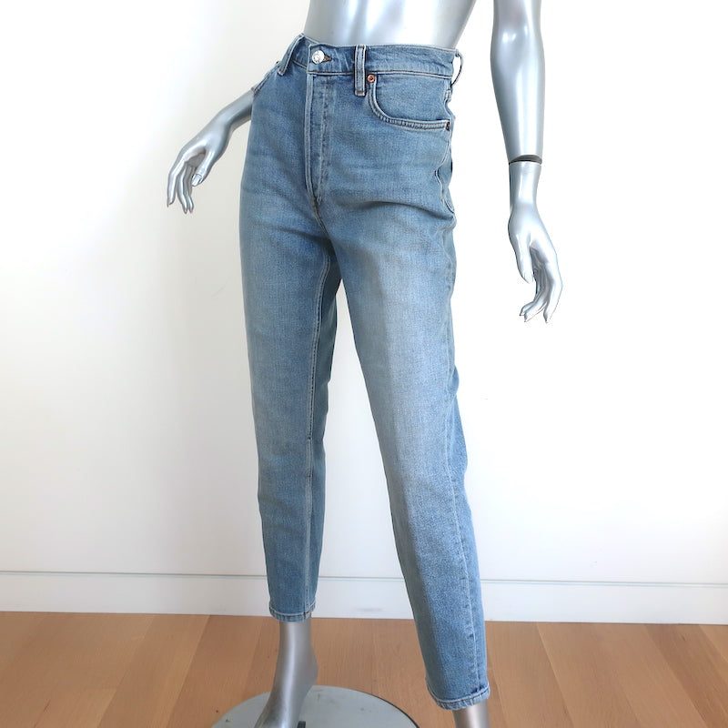 Louis Vuitton Sz 2 Grey Denim Monogram Cropped Jeans Capri Pants