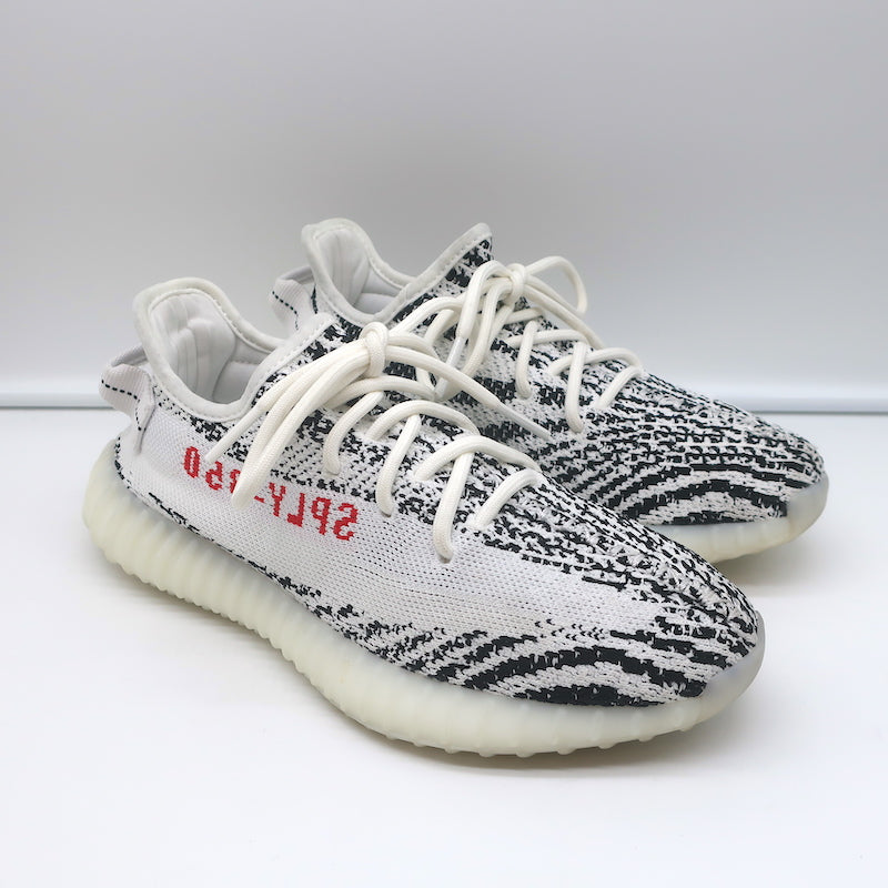 Adidas Yeezy Boost 350 V2 Zebra Sneakers Size 6.5 CP9654 Celebrity Owned