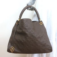 Louis Vuitton Black Monogram Noir Gaia Hobo Bag Lock Artsy Leather