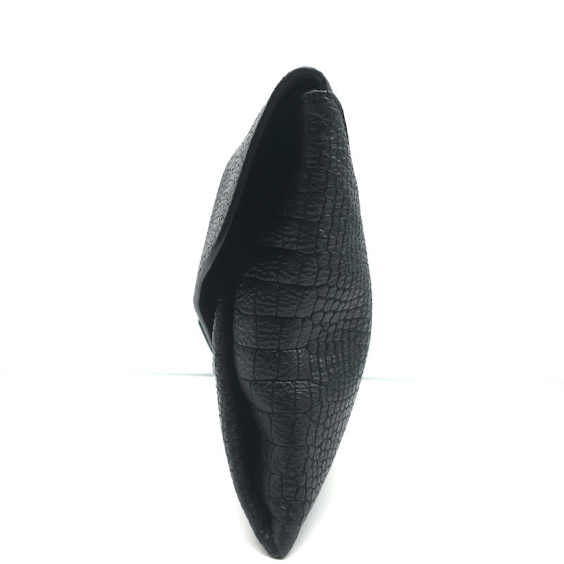 Givenchy Antigona Medium Leather Envelope Clutch Bag in Black