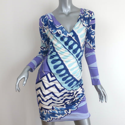 Emilio Pucci Dress Black Pink Blue Viscose ref.71698 - Joli Closet