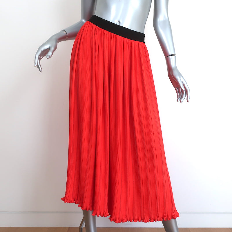 image of Rachel Comey Pleated Midi Skirt Red Size 0