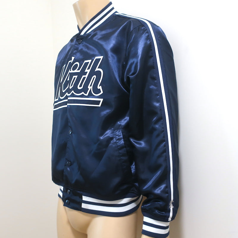 New York Yankees Mitchell & Ness Satin Full-Snap Jacket - Navy