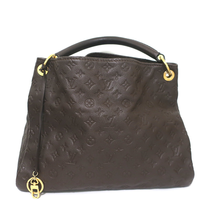 Louis Vuitton Brown Taupe Monogram Embossed Bag