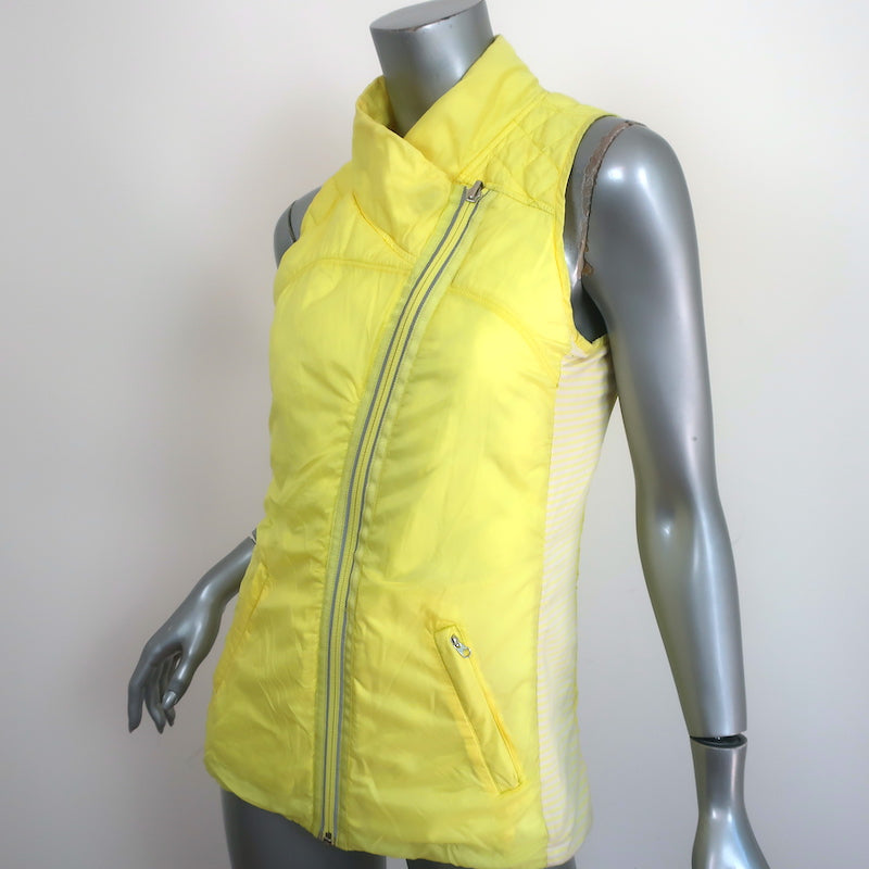 Lululemon What The Fluff Reversible Down Vest Clarity Yellow Size 6 –  Celebrity Owned