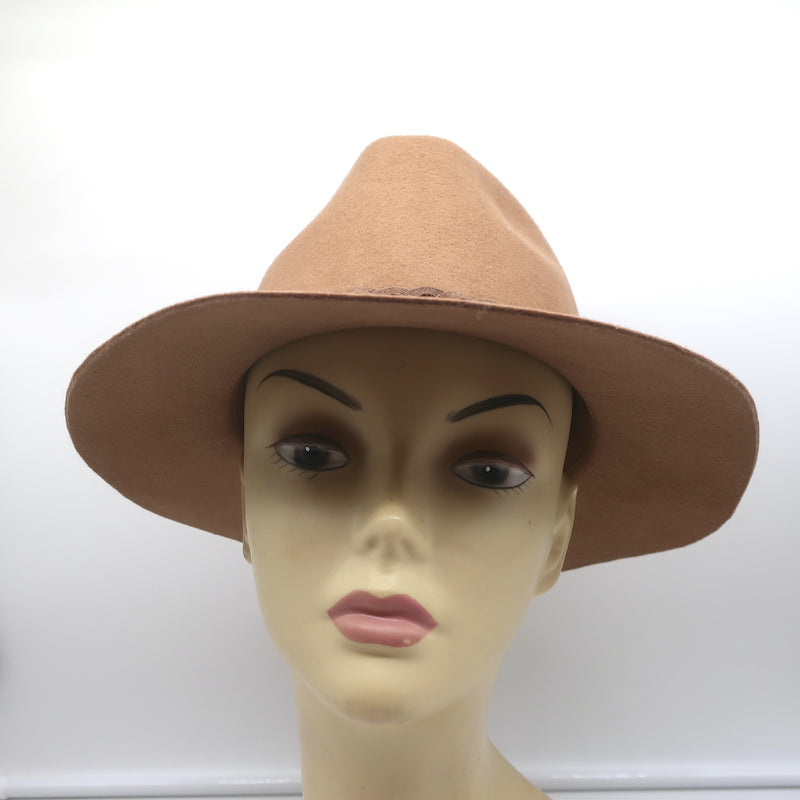 Ladies Boston Wool Felt Hat - Tan