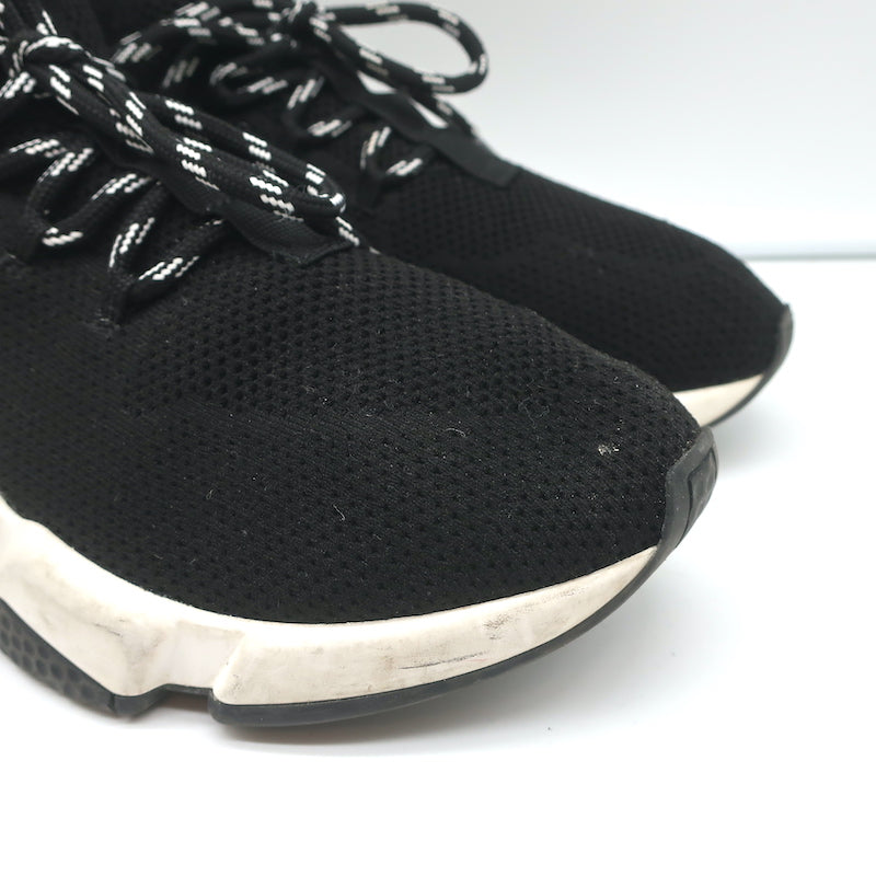 Balenciaga Black Knit Fabric Speed Trainer Sneakers Size 42 Balenciaga