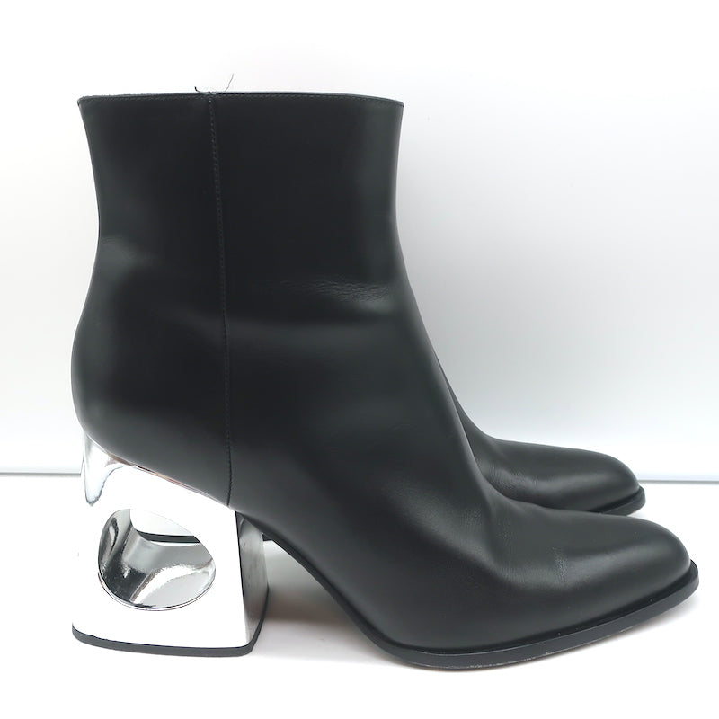 Ladies Black Cut-Out Ankle Boots – Virtuous footwear