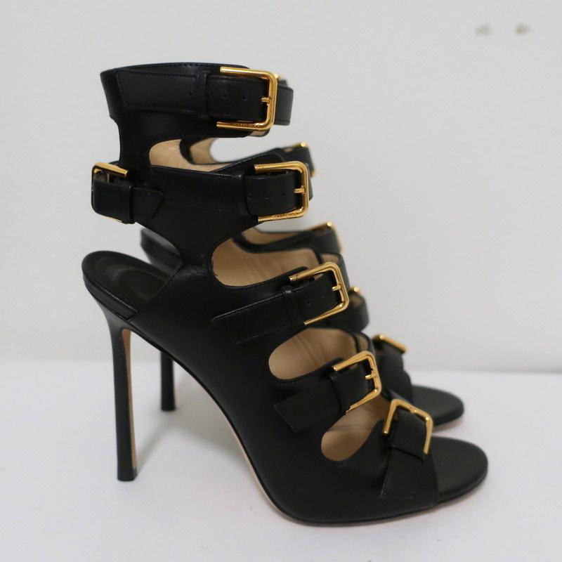 Louis Vuitton, Shoes, Louis Vuitton Leather Gladiator Sandals 375