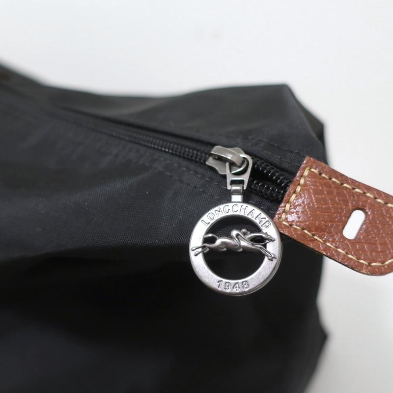 Longchamp Le Pliage Travel Bag XL Black with Brown Leather Trim ...