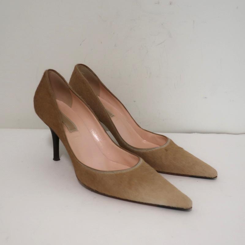 Michael Kors Pumps Beige Ombre Pony Hair Size  Pointed Toe Heel –  Celebrity Owned