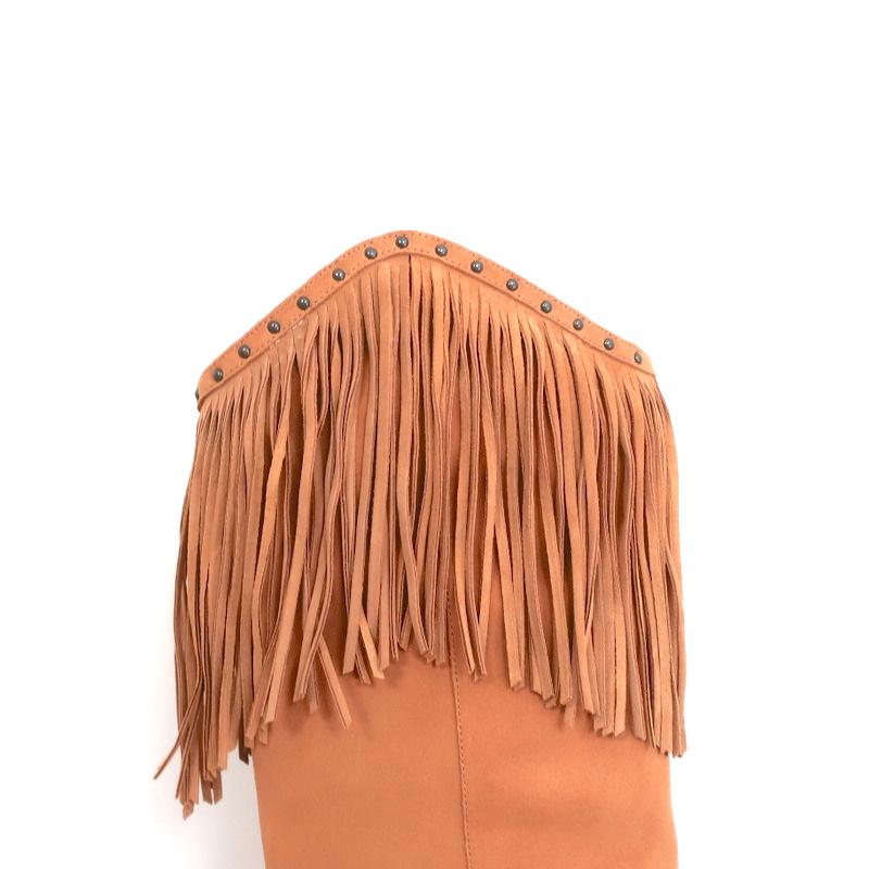 Etoile Tan Fringe Strap - Brown