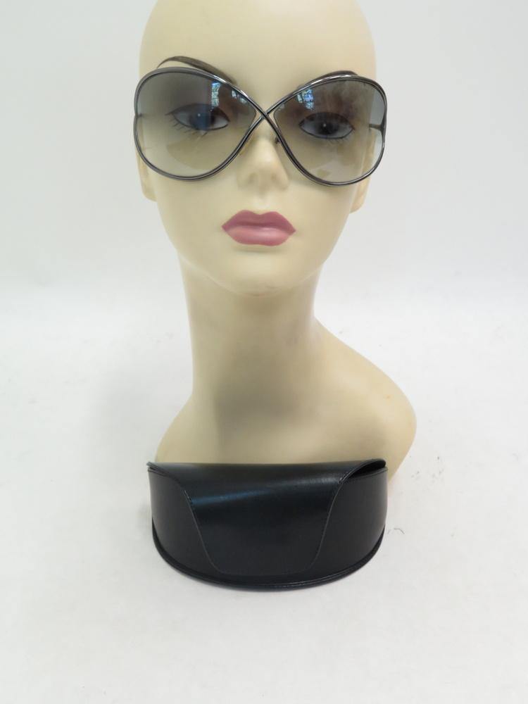 Tom Ford Miranda Oversized Open-Side Sunglasses Gunmetal/Black 08B $39 –  Celebrity Owned