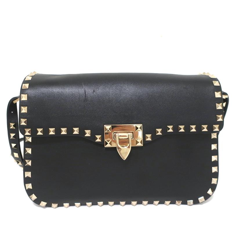 Valentino Calfskin Rockstud Mini Chain Flap Bag (SHF-VrHYXP) – LuxeDH