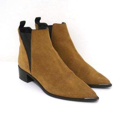 Acne Studios Ankle Boots Jensen Brown Suede Size 39 Pointed
