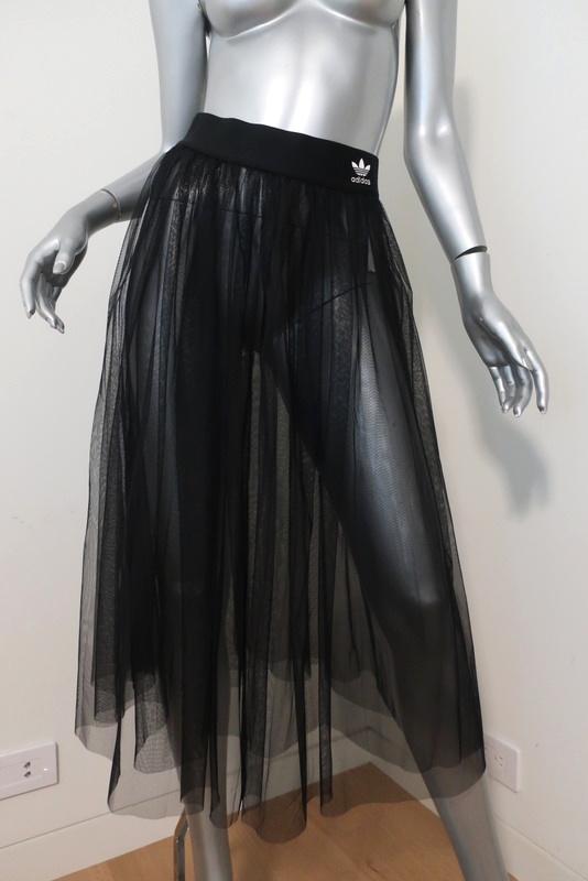 adidas Originals Tulle Skirt Size Small 3-Stripe Midi NEW – Celebrity Owned