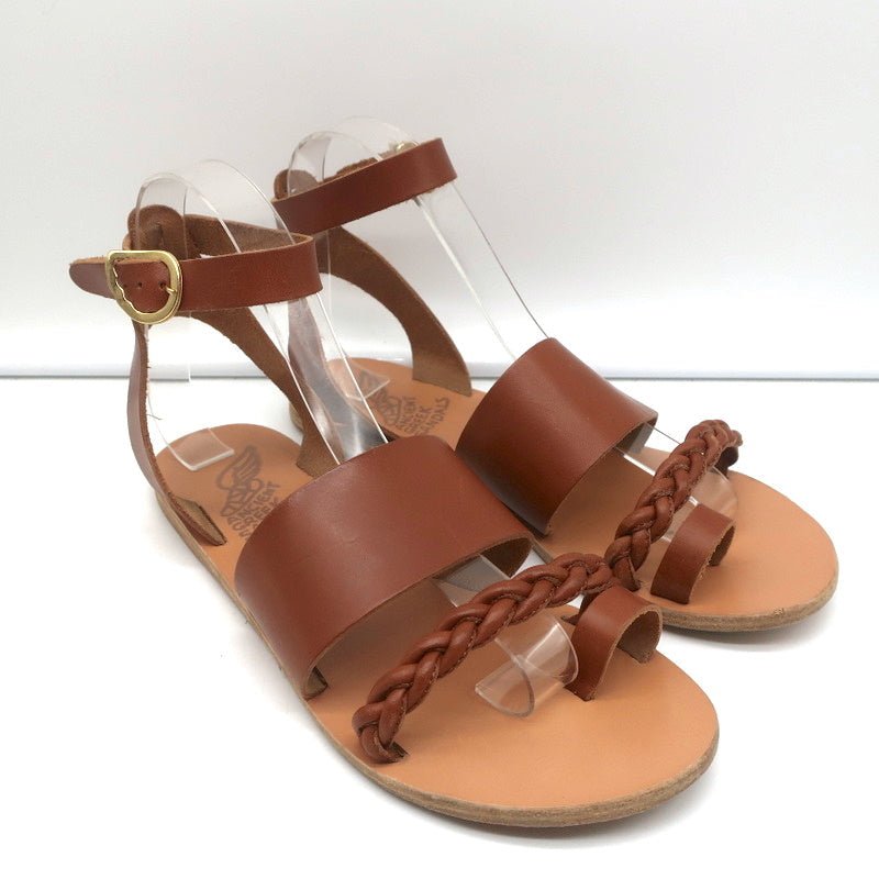 Buy Electra Leather Sandals, Ancient Greece Style Sandal,flat Shoe,braided  Leather Sandals, Strap Sandals, Slippers,gift for Her Online in India - Etsy