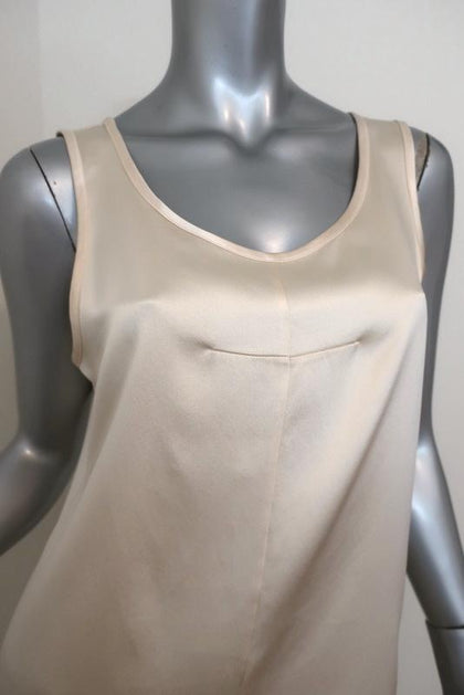 Joseph Silk Stretch Tank Top - Size XL - Ivory