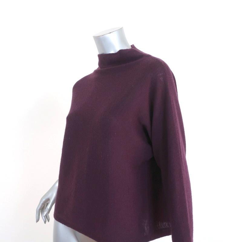 Autumn Cashmere Sweater Purple Cashmere Size Medium Mock Neck