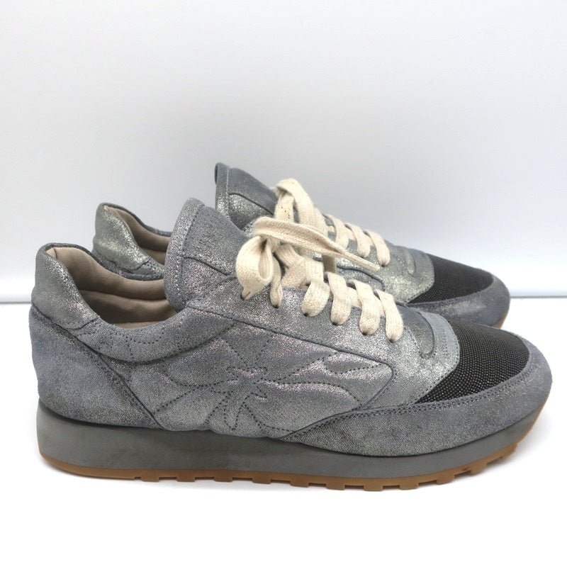 Brunello Cucinelli Knit Sneakers with Lurex
