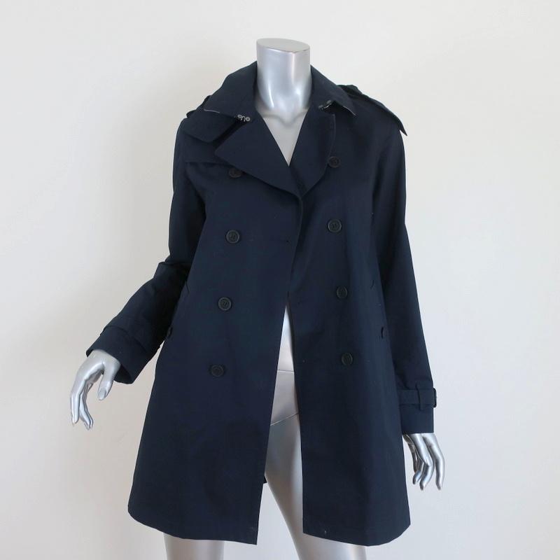 Burberry Children Trench Coat with Removable Hood Navy Size 14Y/Womens –  Celebrity Owned