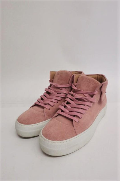 Buscemi High Top Sneakers Blush Suede Size 39 Celebrity Owned