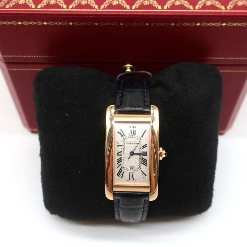 WB7079M5 Cartier Tank Americaine 18K Rose Gold Bracelet Watch