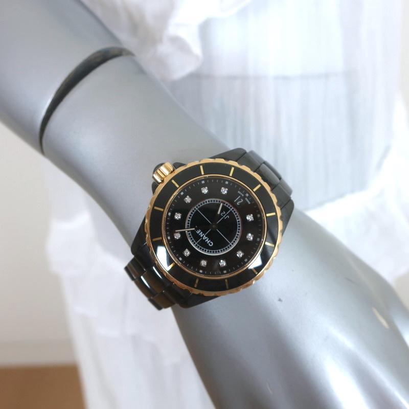 Chanel J12 Automatic GMT Black HighTech Ceramic Unisex Watch H3102