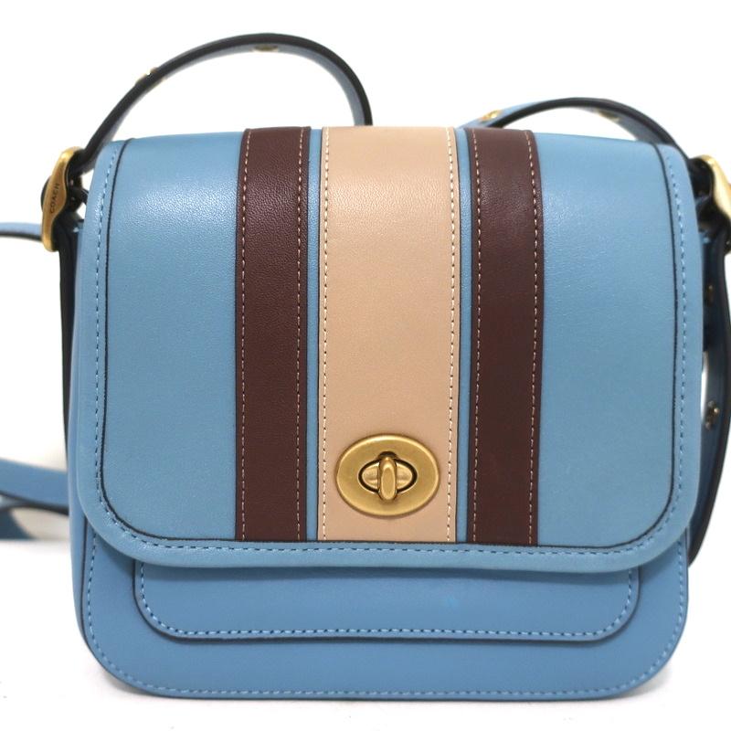 Coach White/Blue Leather Klare Crossbody Bag Coach