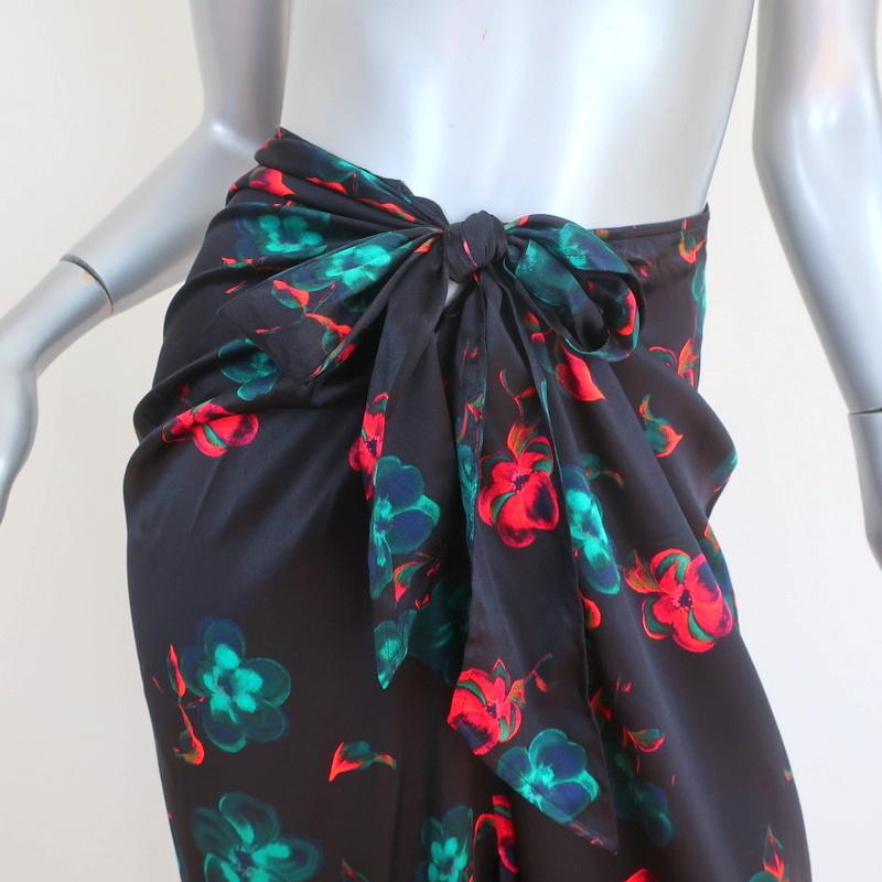 Ganni - Floral Printed Midi Skirt