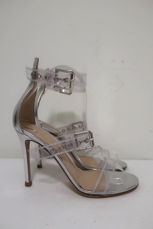 Womens Fashion Pointy Toe Flowers Clear PVC Sandals High Heels Party Dress  Shoes | eBay