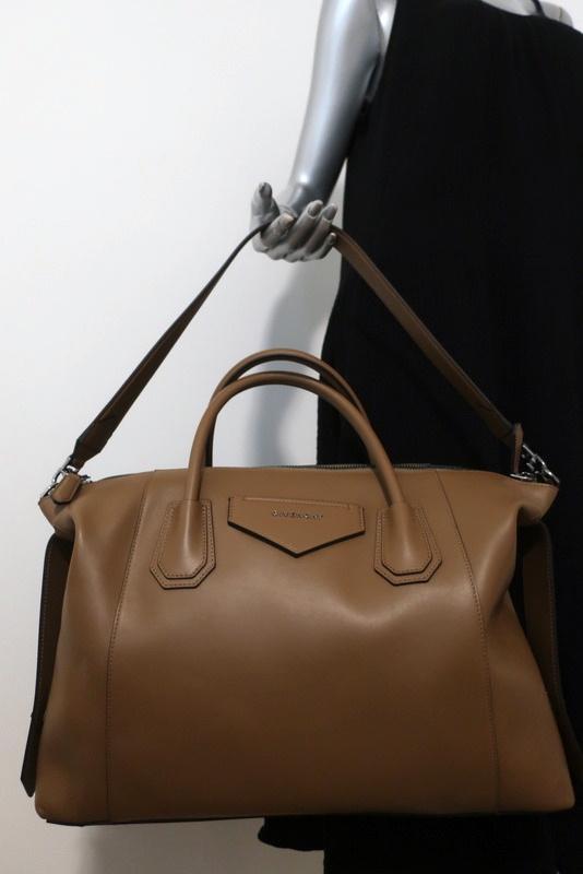 Givenchy Antigona Soft Medium Satchel Brown Leather Shoulder Bag Tote –  Celebrity Owned