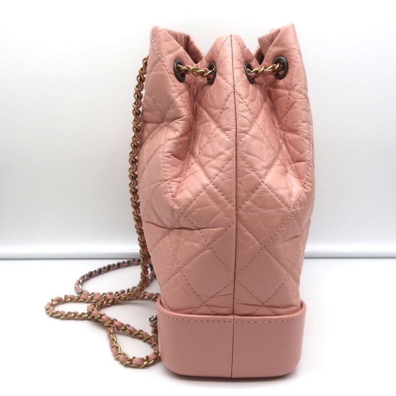 Chanel Gabrielle 19P small hobo bag quilted pink calfskin