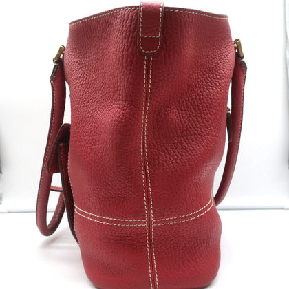 Loro Piana Globe Bag Red Grained Leather Large Shoulder Bag – Celebrity  Owned