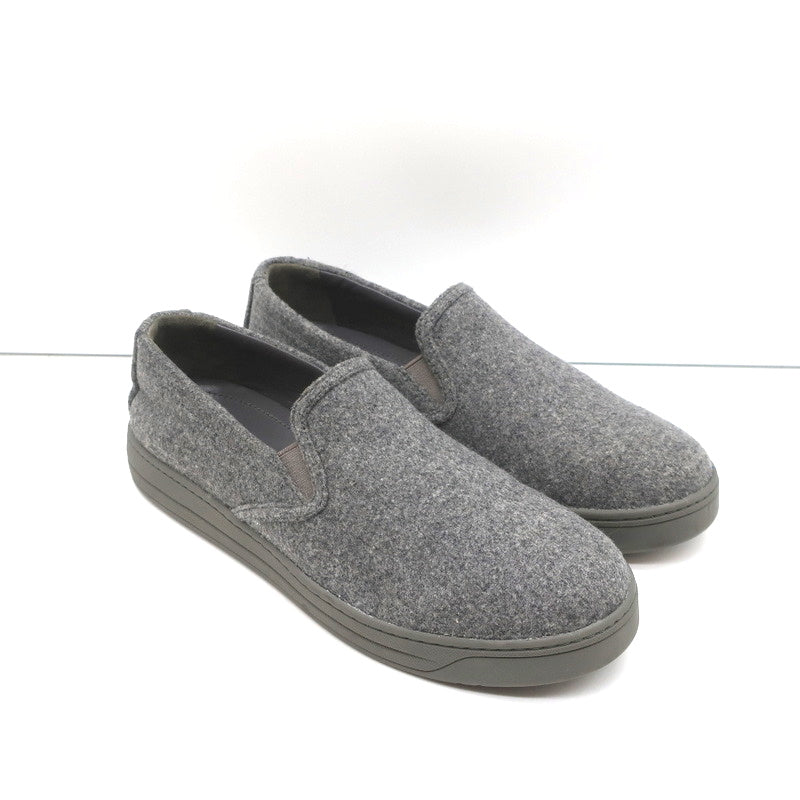 Prada Sport Slip-On Sneakers Gray Wool Felt Size  – Celebrity Owned