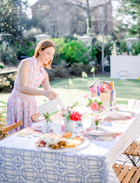 Table Display for an outdoor lunch