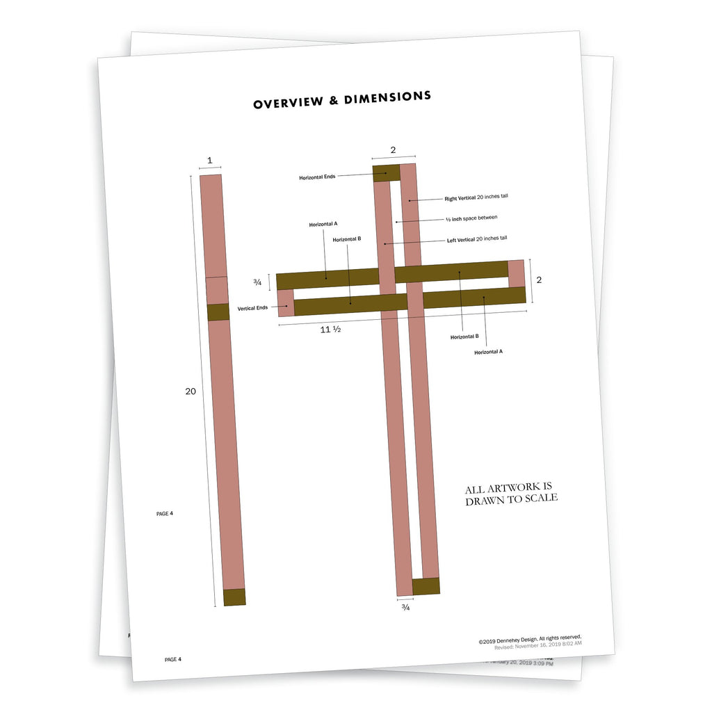 Woodworking plans for unity cross