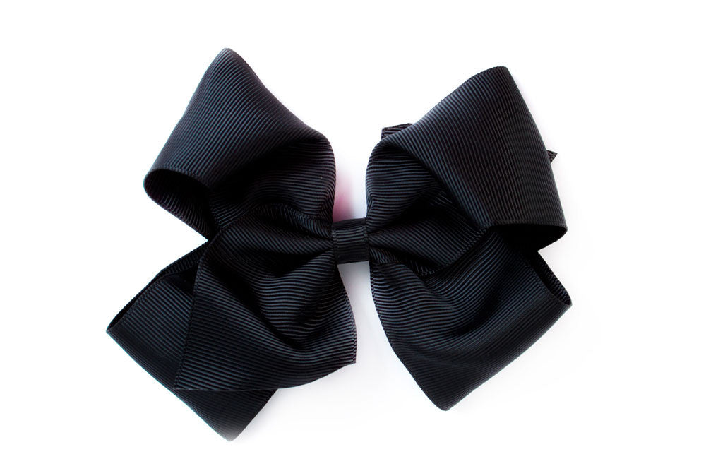Extra Large Hair Bow Black Ribbies Hair Accessories