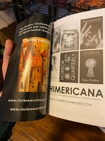 Clarkesworld ad in early Apex Digest