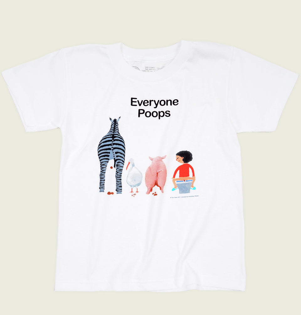 Kid's T-shirt EVERYONE POOPS by Taro Gomi - Tees.ca