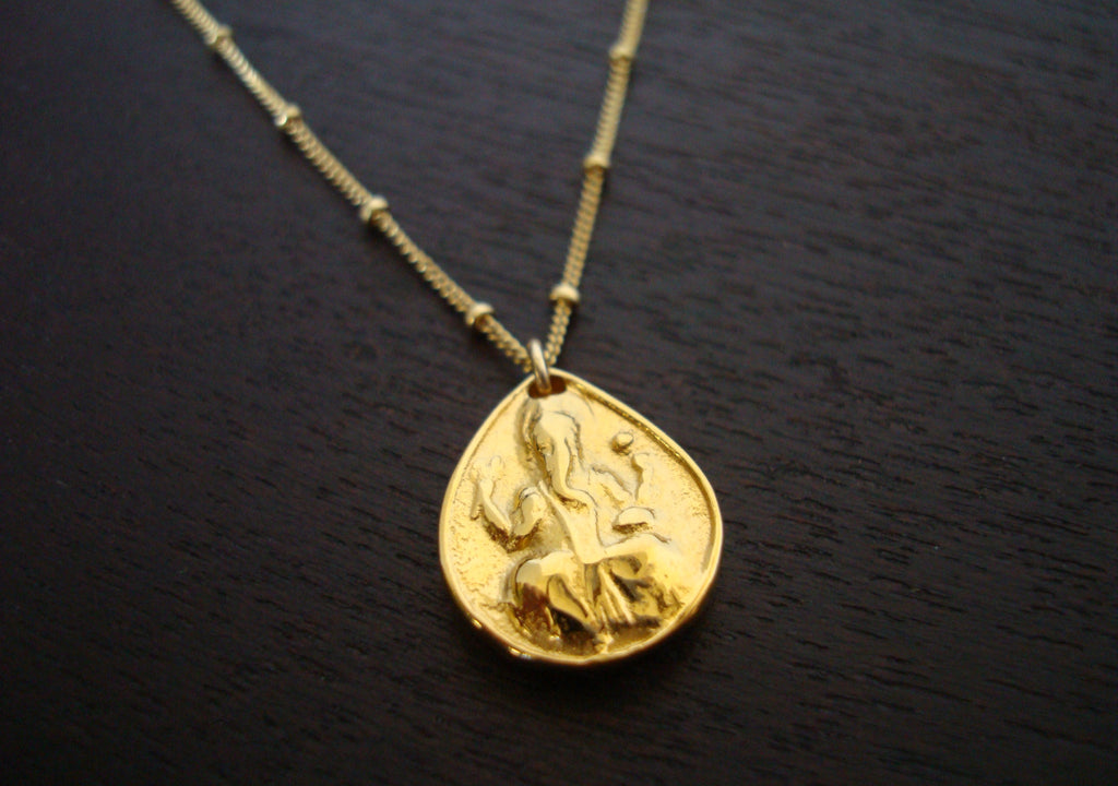 Gold Ganesha Necklace | औं 5th Element Yoga