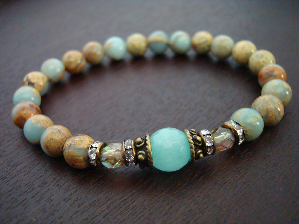 Womens Anti-Anxiety Opal Mala Bracelet | औं 5th Element Yoga